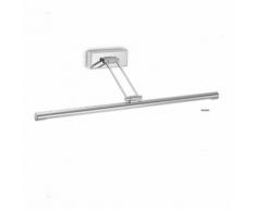 Applique ge-gap421 12w led lampada parete specchio orientabile cromo interno ip20