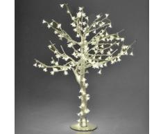 Albero Di Natale Luminoso Con 384 Led Bianco Caldo H150cm Adami Ciliegio