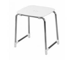 Sgabello prima classe bagno montana alluminio /abs gedy cod 6072/23 cromo