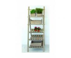 Pircher scaletta decorativa in pino verniciato colore scandinavia | legno