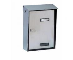 Cassetta postale silmec s90 tradizionale 10-015 in acciaio inox portarivista