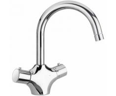 Monoforo LAVABO termostatico, con scarico.PAINI Serie COX-Codice 78CR250TH.