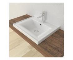 Lavabo ad incasso in ceramica Sava 55