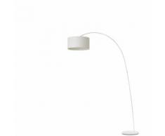 PAPUA Lampada da terra piantana paralume bianco E27 FARO 68462