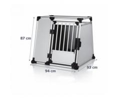 Trasportino in Alluminio. Autobox Gabbia per Cani. Cm 94 x 93 x H 87