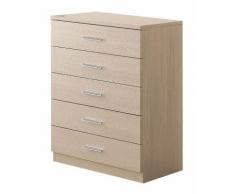 Base colonna doppia 5 cassetti feridras larice | Larice