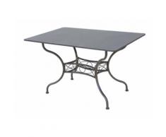 Tavolo bar in ferro nero Locarno 150x90 cm - con trattamento antiruggine