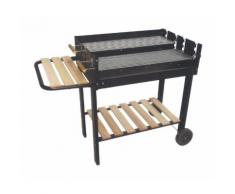BARBECUE RETTANGOLARE BASE LEGNO 73x50 h 83 LAPILLO 00065