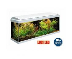 Acquario milo 80 bianco completo filtro pompa riscaldatore 96 litri