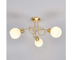 Elaina - lampada LED da soffitto a 3 luci ottone