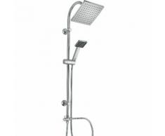 COLONNA DOCCIA CON SOFFIONE QUADRATO E DOCCINO + DEVIATORE