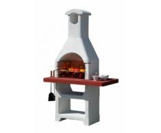 Barbecue in muratura, modello 'MARTINICA LX'. In cemento, funziona a carbonella