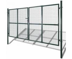 Cancello recinto per giardino rete griglia 289 x 175 cm / 306 x 225 cm