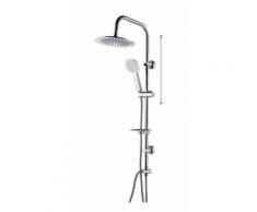 Pannello doccia attrezzato acciao inox design minimal nea
