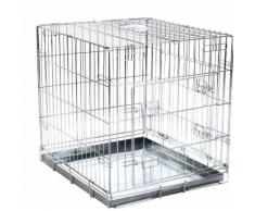 Gabbia per cani trasporto trasportino auto cane 2 entrate cm76x54x64