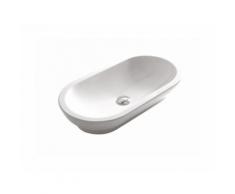 Lavabo semincasso/appoggio/incasso sottopiano galassia 70x37xh13,5 cm | Bianco