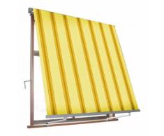 Tenda Da Sole Avvolgibile A Caduta Con Braccetti 3x2,45 M Per Finestra Balcone Beige/ocra