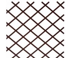 Traliccio in Plastica Marrone grigliato estensibile 300x160 cm per piante e fiori