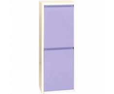 ARMADIO 2 cubi bianchi / VIOLA