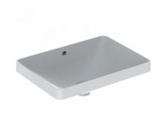 Lavabo incasso soprapiano rettangolare 55x40 in porcellana Pozzi Ginori Variform