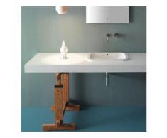 Lavabo da incasso soprapiano Ceramica Globo Stone 55x40 SSN56.BI
