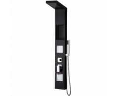Pannello doccia Case con doccetta e getti idromassaggio colore nero novitÃ