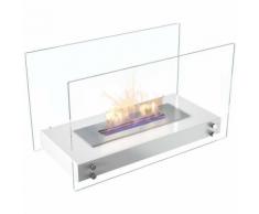 Camino A Bioetanolo Da Pavimento 70x40,2x33,4cm Flig Oakland Bianco