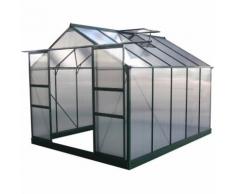 Serra da giardino in policarbonato DAHLIA Verde Abete 7,67 m²