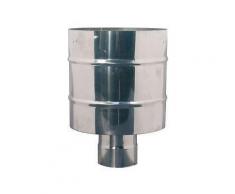 Cappello antivento fumaiolo stufa a pellet acciaio inox d° 250 canna fumaria