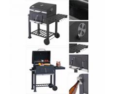 Barbecue a carbone con 2 griglie dimensioni 115x 67x107 tepro qualitÀ tedesca