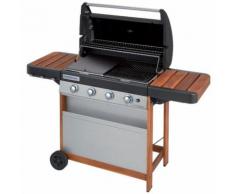 Barbecue a gas Campingaz 4 Series Woody L con forno, piastra e griglia