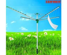 Stendibiancheria ad Ombrello con Supporto Grucce Linomatic 500 Comfort Leifheit