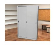 Armadio in Metallo Ufficio / Archiviazione Ante Scorrevoli Dim. 150x45x200h cm