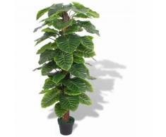 Taro Pianta Artificiale con Vaso 145 cm Verde