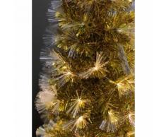 ALBERO DI NATALE ORO CON FIBRE OTTICHE H.120CM 120 RAMI ILLUMINATO LUCI