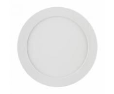 Confezione da 10 Pz di Plafoniera Led Slim 24W Cornice Bianca Applique Tondo Bianco Caldo 3000K