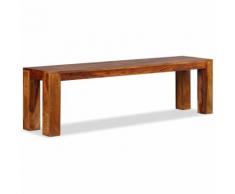 Panca in Legno Massello di Sheesham 160x35x45 cm