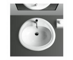 Lavabo ad incasso monoforo predisposto per tre fori “MONIA†SIMAS