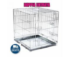Gabbia per cani trasporto trasportino auto cane animali recinto pieghevole misura mis4 cm 92x63x72