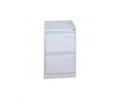 Armadio classificatore monoblocco in metallo, 2 cassetti, Mis. 470 L x 622 P x 711 H mm, serratura