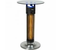 Tavolino Bistrot con Stufa Riscaldatore Esterno e Luce a LED Fungo Totem 1600W