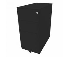 Cassettiera con rotelle Note™, con 2 cassetti universali, 1 supporto per cartelle sospese ,alt. x largh. x prof. 652 x 300 x 565 mm, con parte