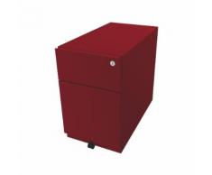 Cassettiera con rotelle Note™, con 1 supporto per cartelle sospese, 1 cassetto universale ,alt. x largh. x prof. 495 x 300 x 565 mm, con maniglia a