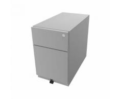 Cassettiera con rotelle Note™, con 1 supporto per cartelle sospese, 1 cassetto universale ,alt. x largh. x prof. 495 x 300 x 565 mm, con maniglia a