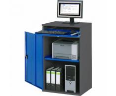 Stazione di lavoro per computer ,corpo armadio con 1 ripiano estraibile RAU