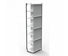 Scaffale modulare per ufficio, con parete posteriore ,altezza scaffale 2600 mm