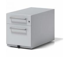 Cassettiera con rotelle Note™, con 1 supporto per cartelle sospese, 1 cassetto universale ,alt. x largh. x prof. 495 x 420 x 775 mm, con maniglia