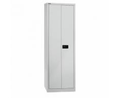 Armadio con ante a battente UNIVERSAL ,alt. x largh. x prof. 1950 x 600 x 400 mm, 4 ripiani, 5 file raccoglitori BISLEY