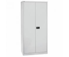 Armadio con ante a battente UNIVERSAL ,alt. x largh. x prof. 1950 x 914 x 500 mm, 4 ripiani zincati, 5 file di raccoglitori BISLEY
