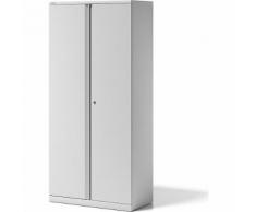 Armadio con ante a battente ESSENTIALS ,4 ripiani, 5 file raccoglitori BISLEY